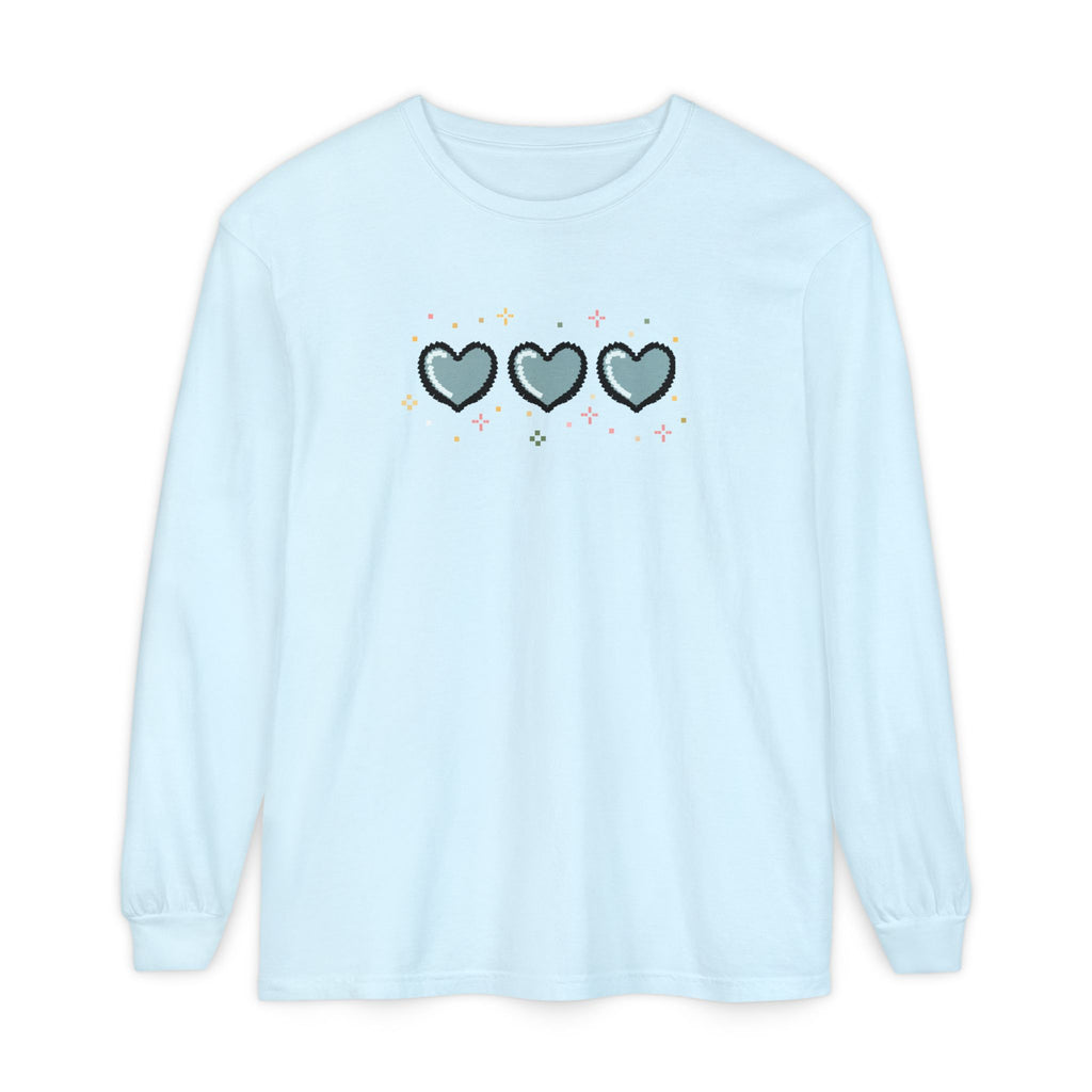 3 Pixel Hearts Chambray 17043994988279419766_2048