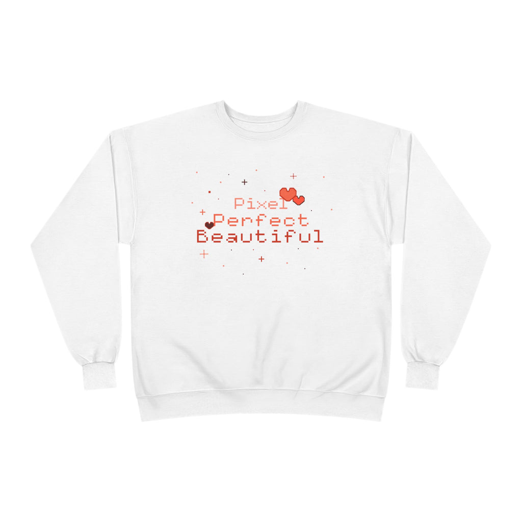 Pixel Perfect Beautiful-Crewneck Sweatshirt White 17549810853709008156_2048
