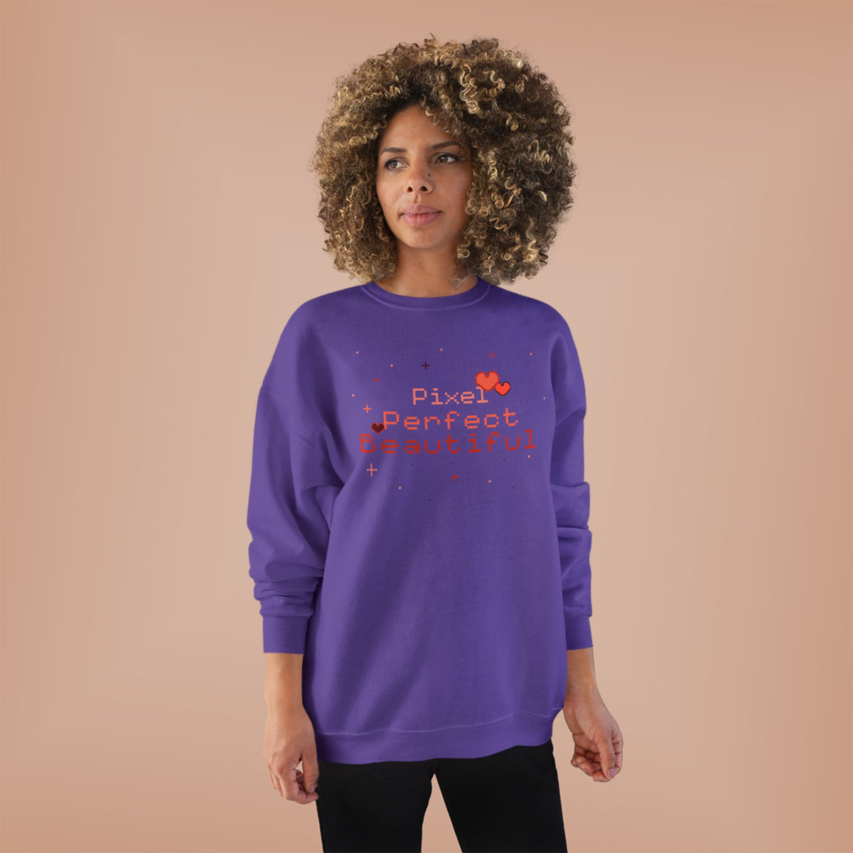 Pixel Perfect Beautiful-Crewneck Sweatshirt 17598367161409840624_2048