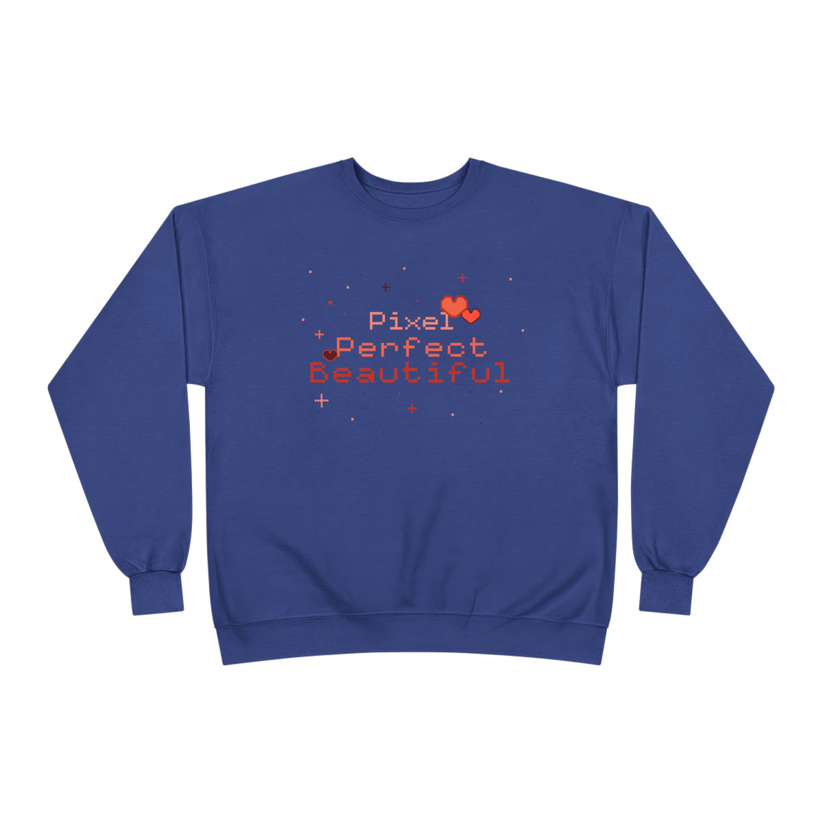 Pixel Perfect Beautiful-Crewneck Sweatshirt Deep Royal 18215992758604901009_2048