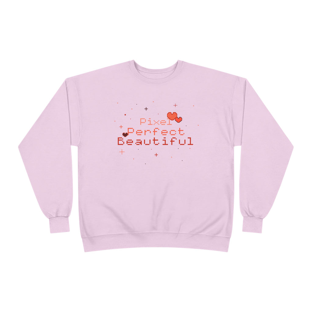Pixel Perfect Beautiful-Crewneck Sweatshirt Pale Pink 3530402118143920832_2048
