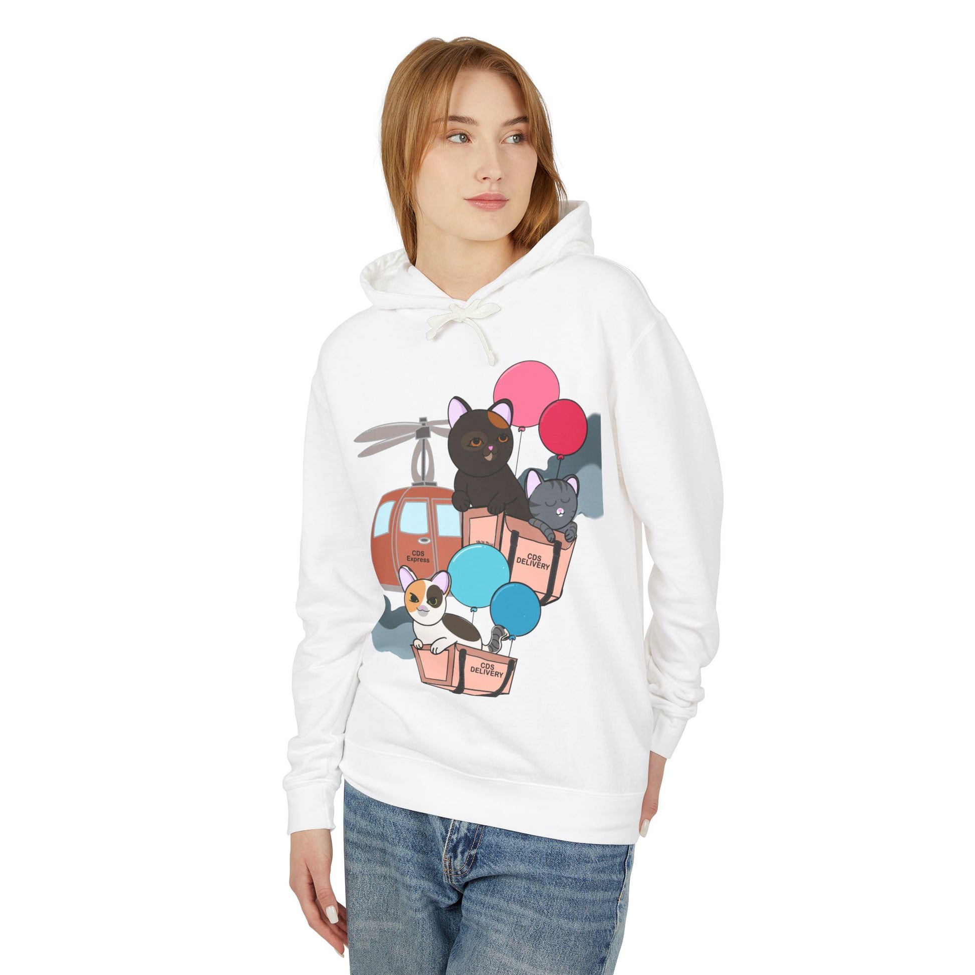 Cat Distribution Express Hoodie - The Pink Controller