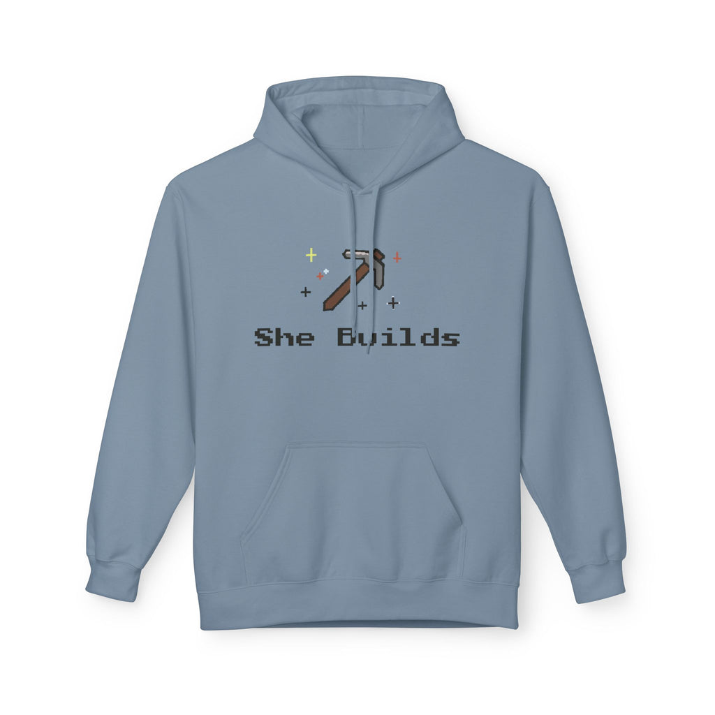 She Builds Fleece Hoodie Stone Blue 6056084080176526145_2048