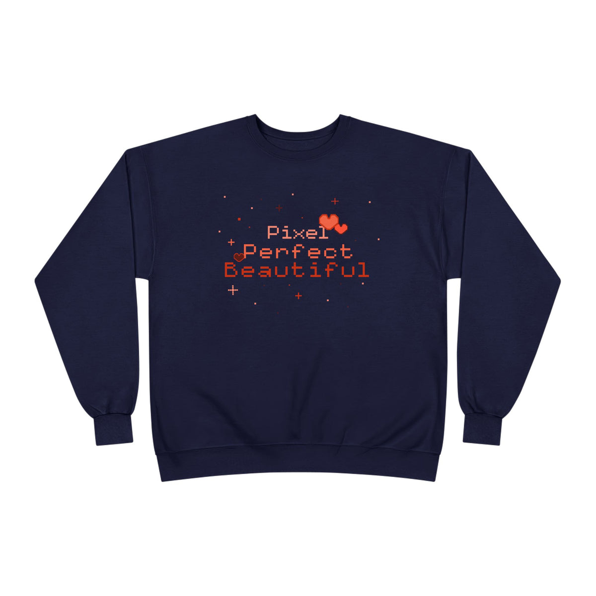 Pixel Perfect Beautiful-Crewneck Sweatshirt Navy 6264737381392955830_2048
