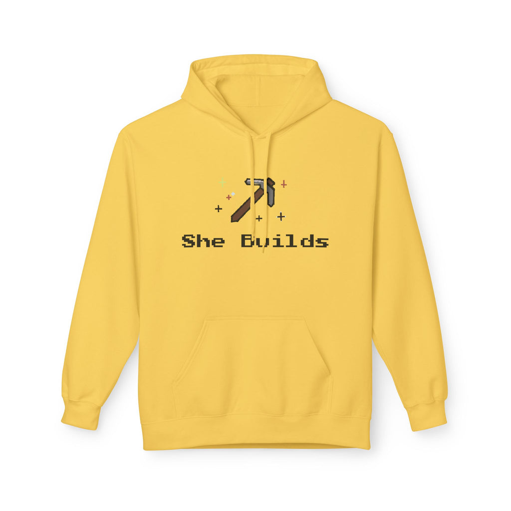 She Builds Fleece Hoodie Daisy 8841112324264324653_2048