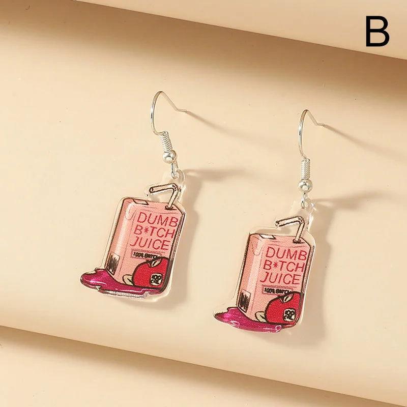 8 Novelty Drop Earrings - The Pink Controller - The Pink Controller 