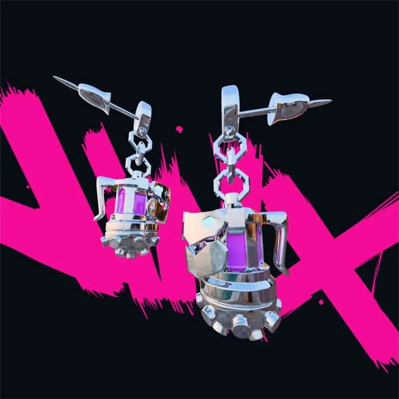 Arcane Earrings-Jinx - The Pink Controller 