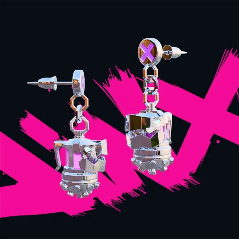 Arcane Earrings-Jinx - The Pink Controller 