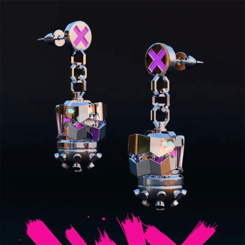 Arcane Earrings-Jinx - The Pink Controller 