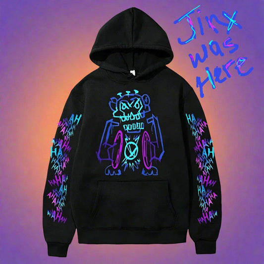 Arcane Jinx Graphic Hoodie|The Pink Controller - The Pink Controller 
