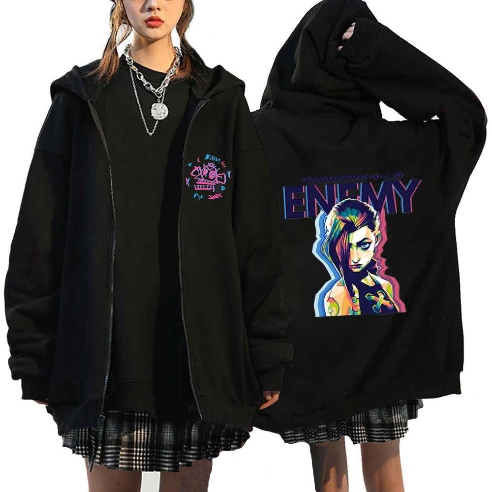 Arcane Jinx Zip Up Jackets - The Pink Controller 