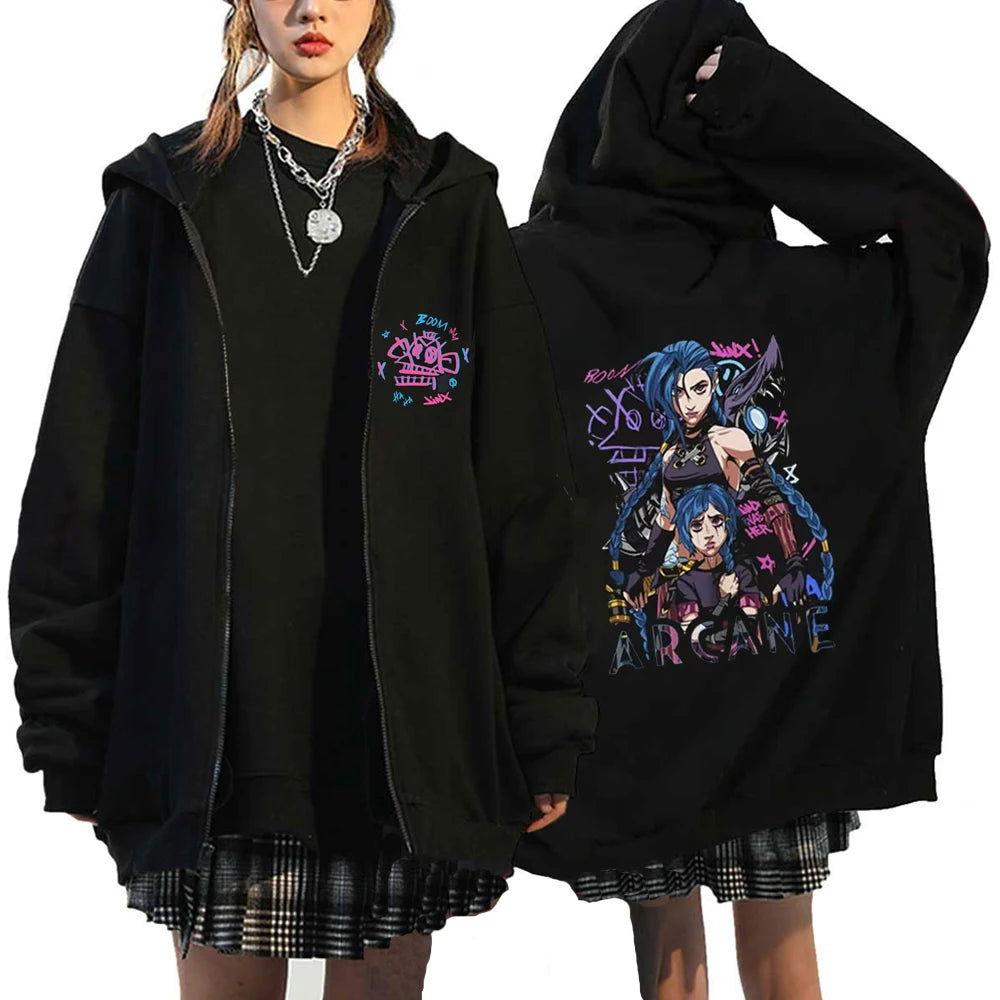 Arcane Jinx Zip Up Jackets - The Pink Controller 