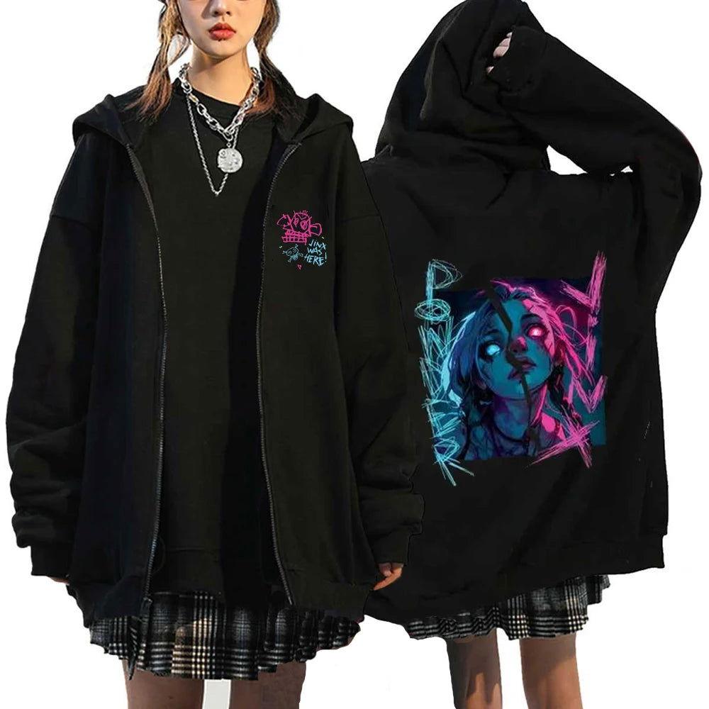 Arcane Jinx Zip Up Jackets - The Pink Controller 