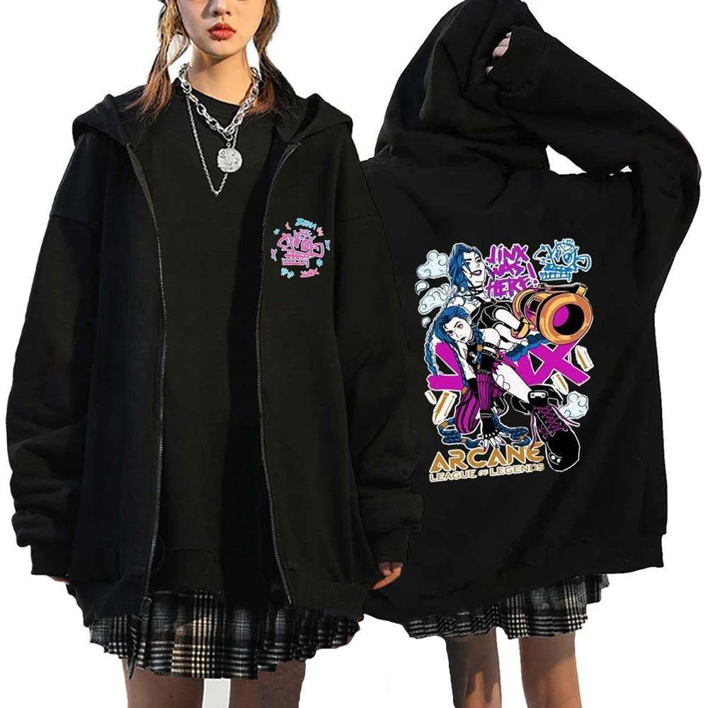 Arcane Jinx Zip Up Jackets - The Pink Controller 