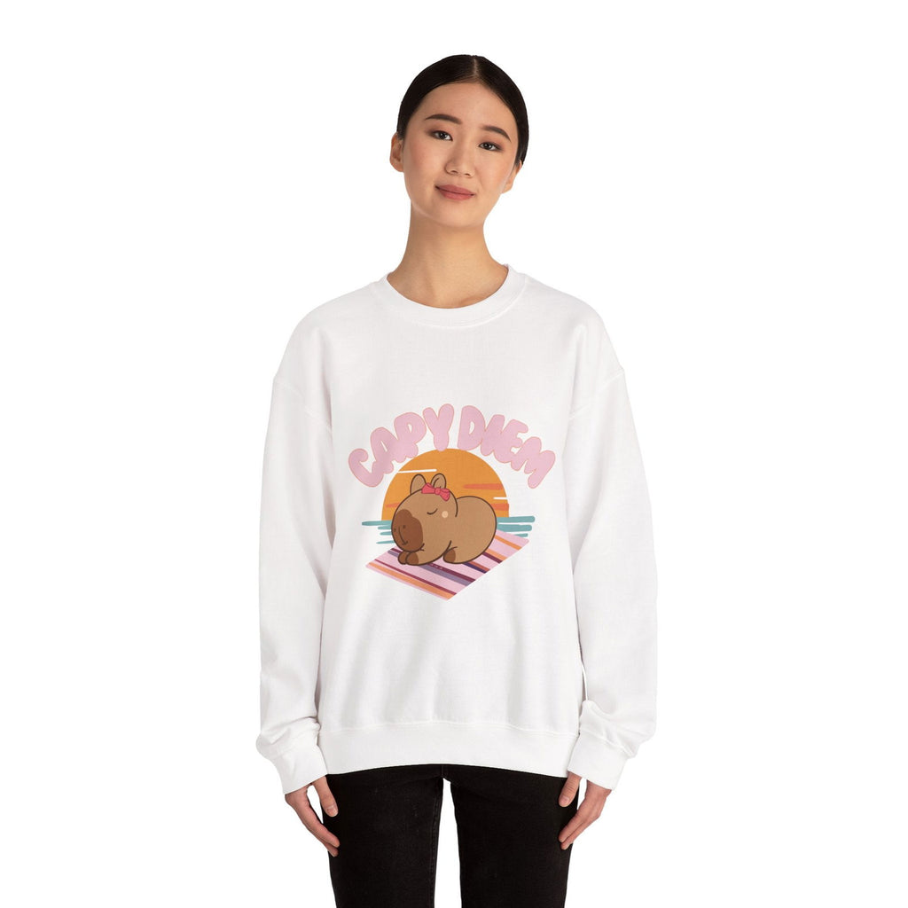 Capy Diem Sweatshirt - The Pink Controller 