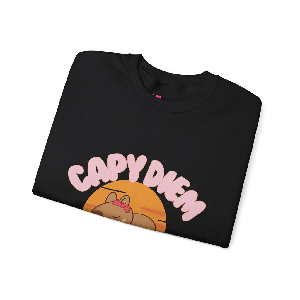 Capy Diem Sweatshirt - The Pink Controller 
