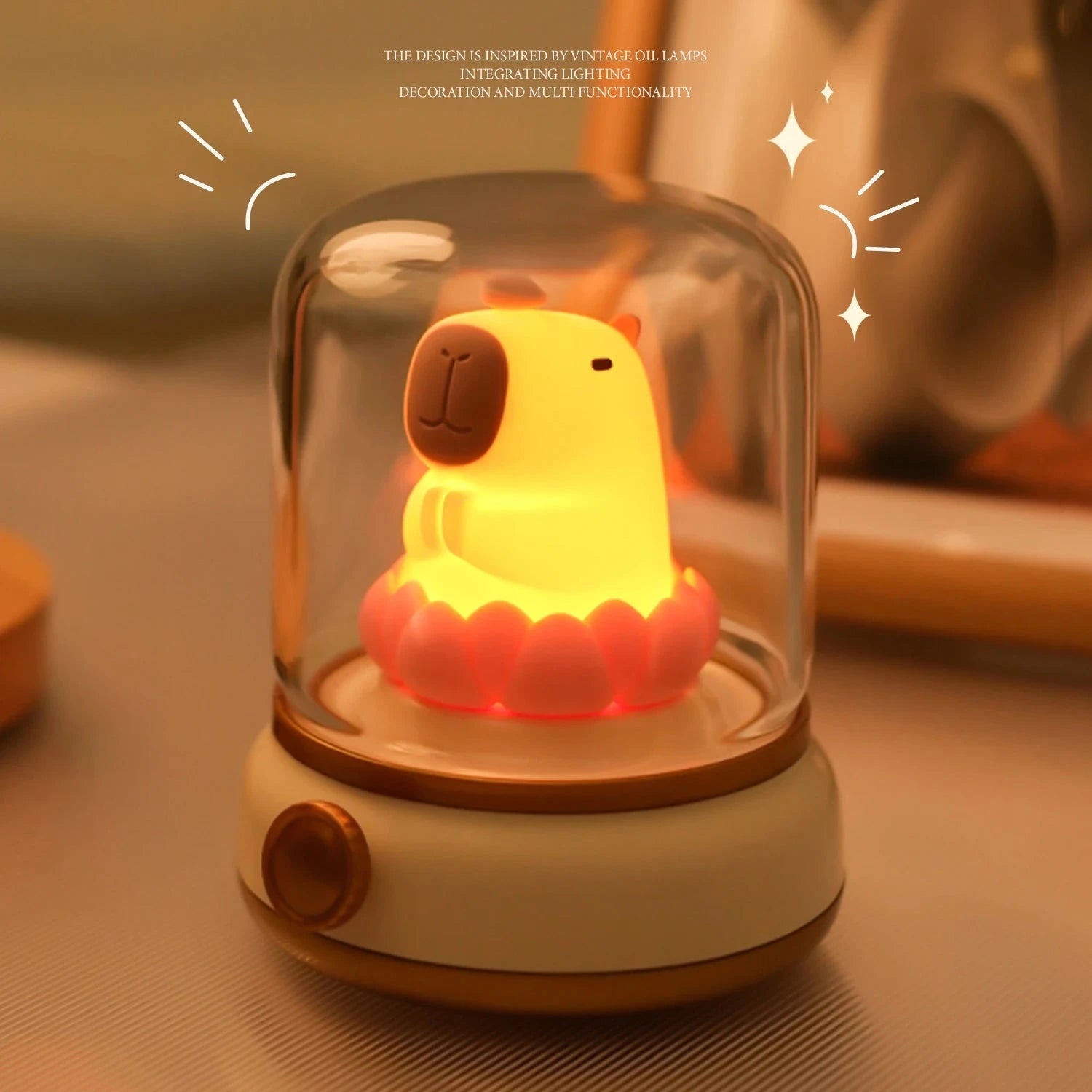 Capybara Camp Night Light - The Pink Controller 