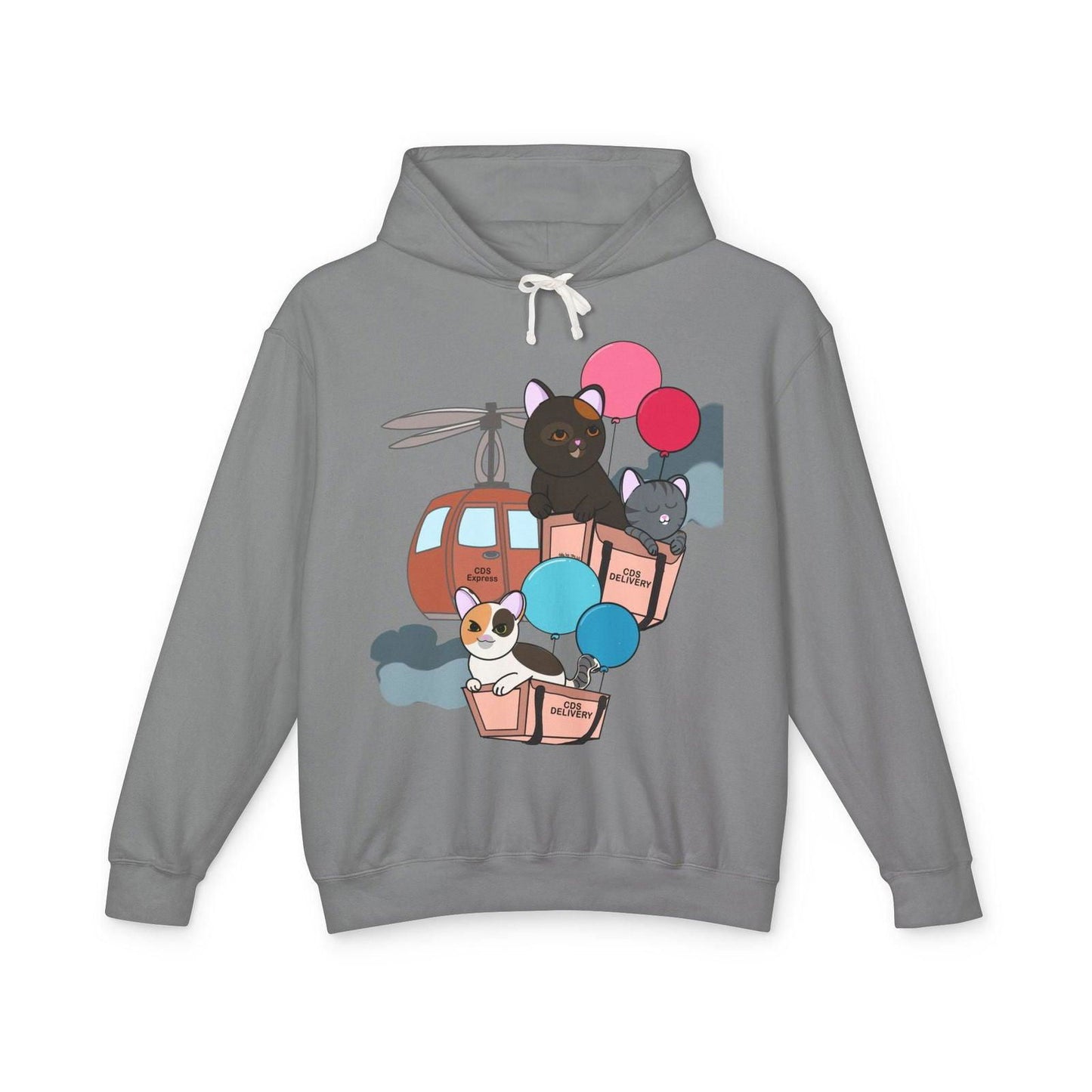 Cat Distribution Express Hoodie - The Pink Controller - The Pink Controller 