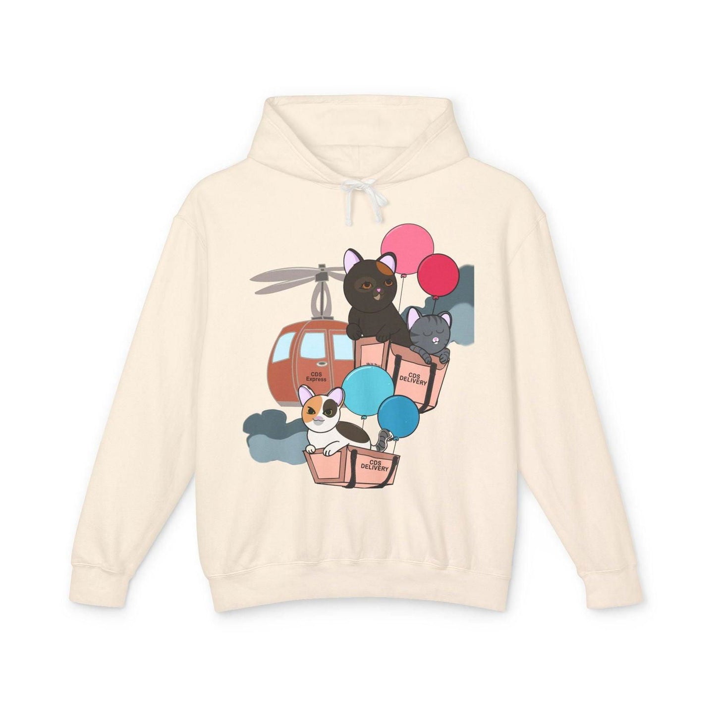 Cat Distribution Express Hoodie - The Pink Controller - The Pink Controller 