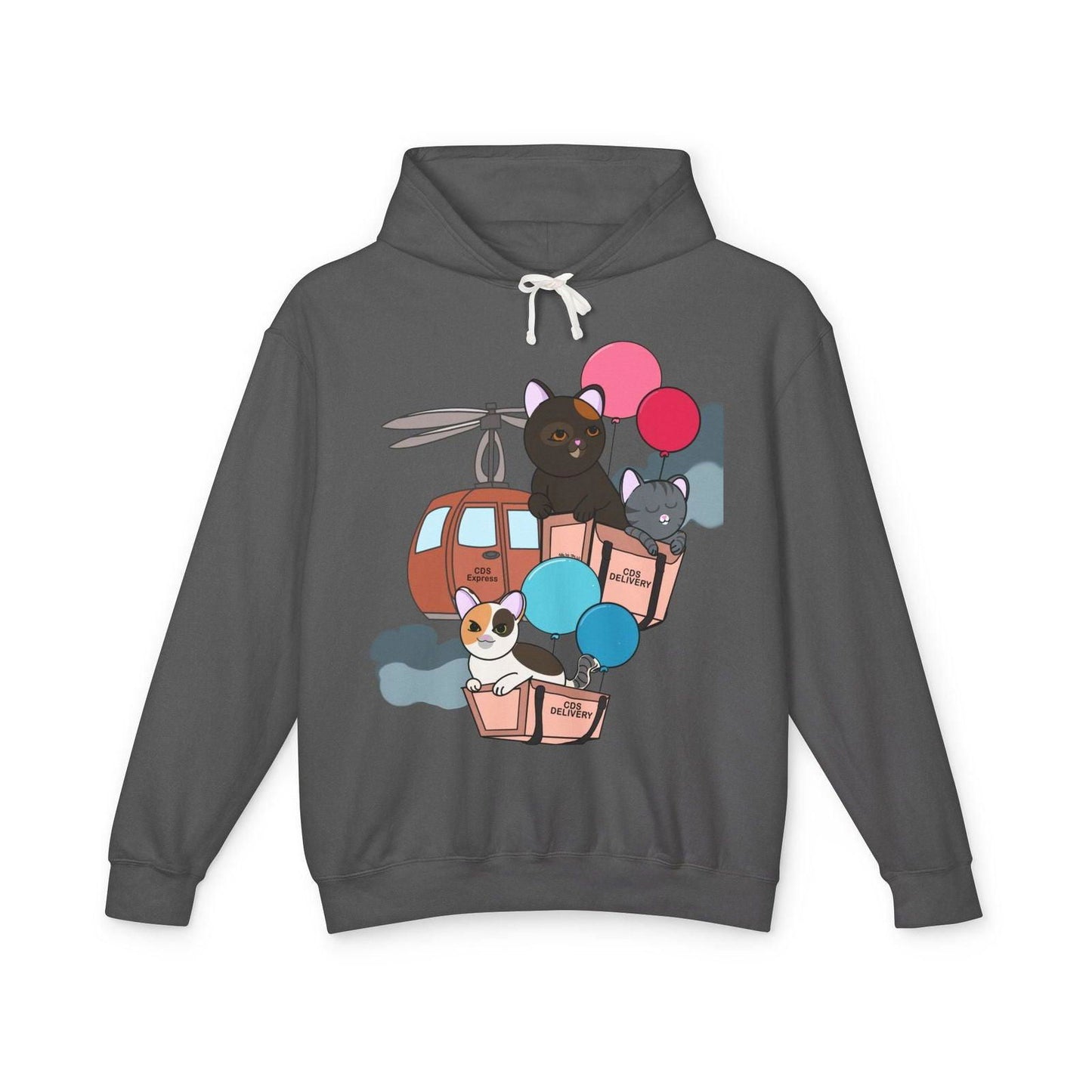 Cat Distribution Express Hoodie - The Pink Controller - The Pink Controller 