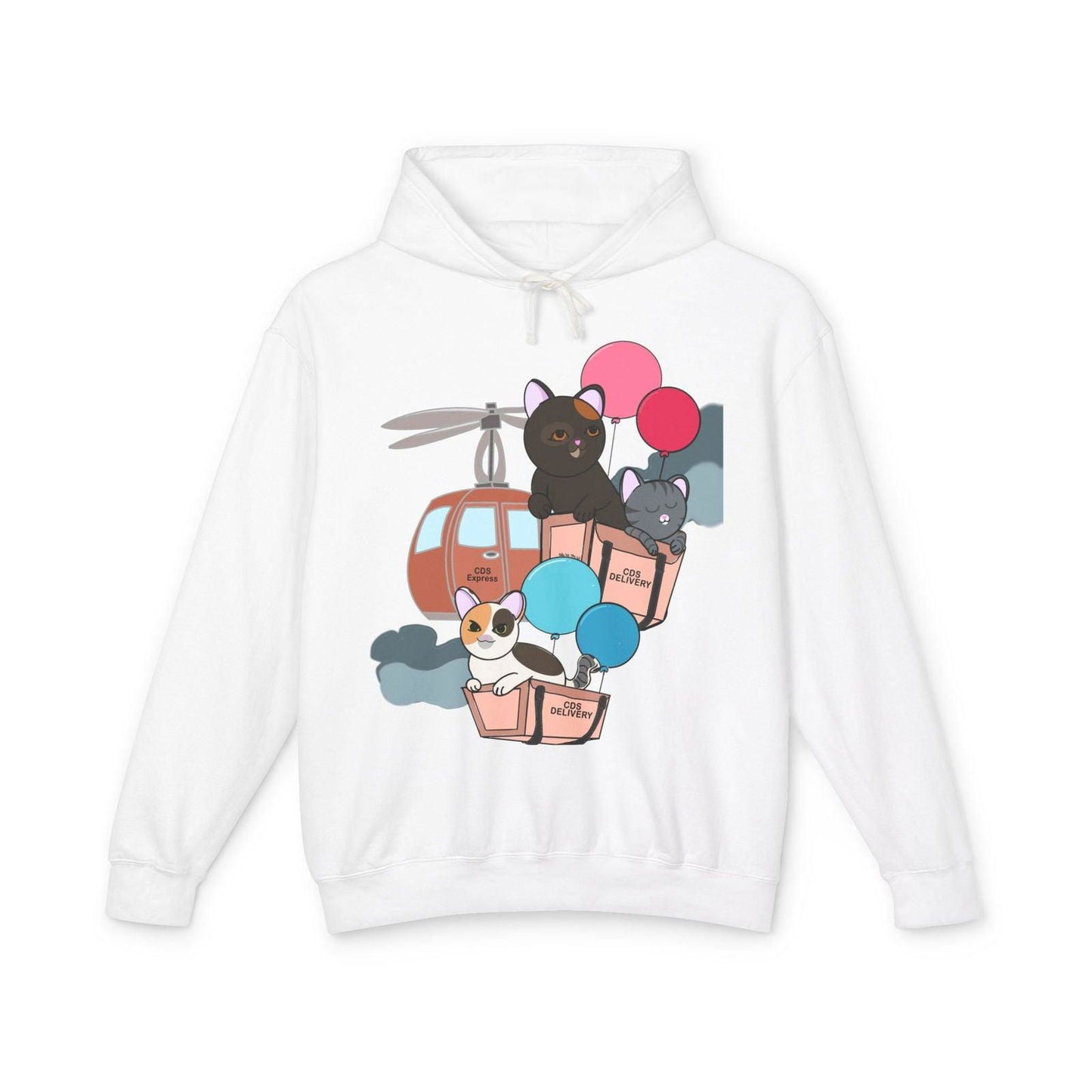 Cat Distribution Express Hoodie - The Pink Controller - The Pink Controller 