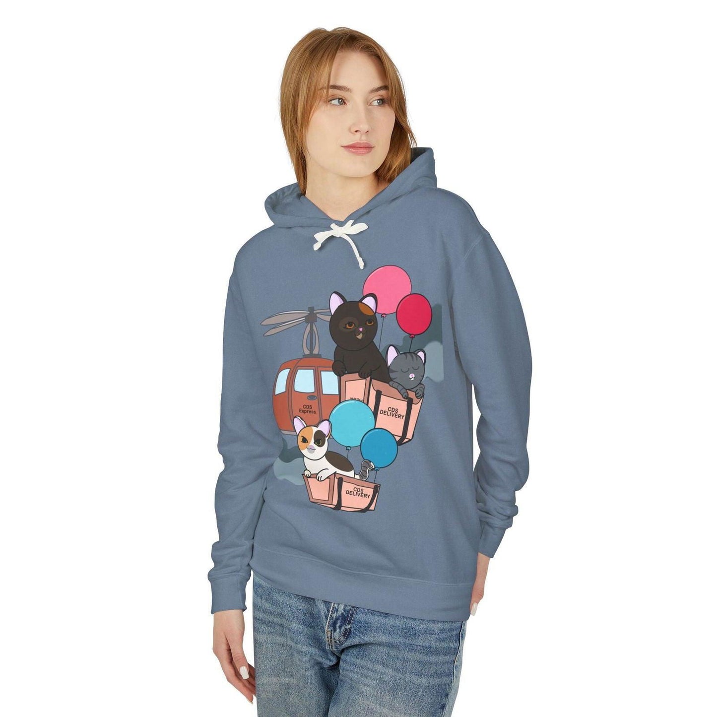 Cat Distribution Express Hoodie - The Pink Controller - The Pink Controller 