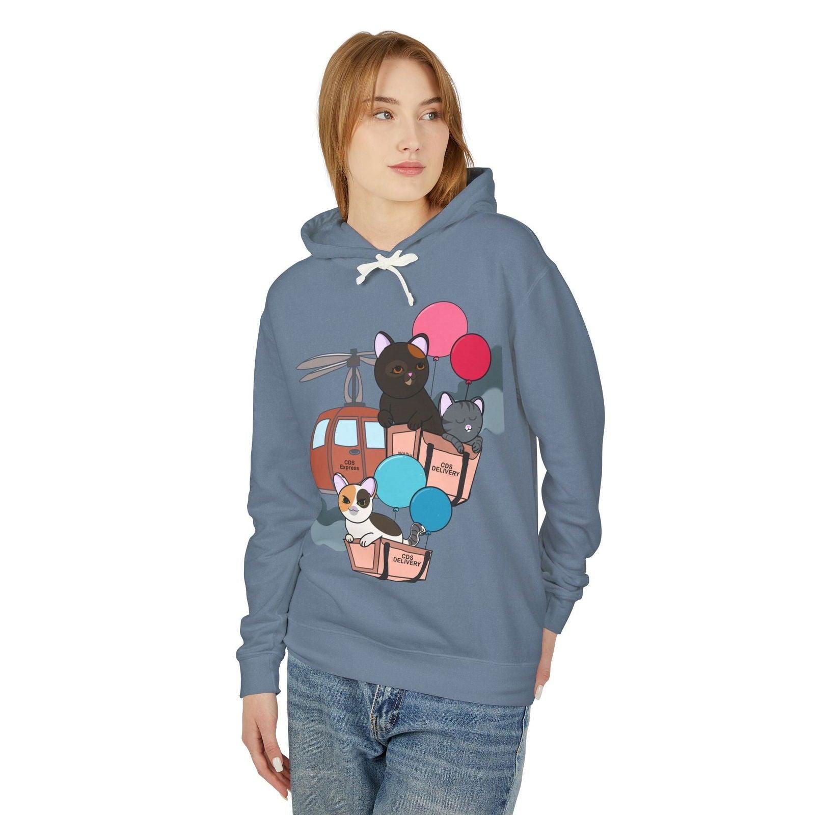 Cat Distribution Express Hoodie - The Pink Controller - The Pink Controller 