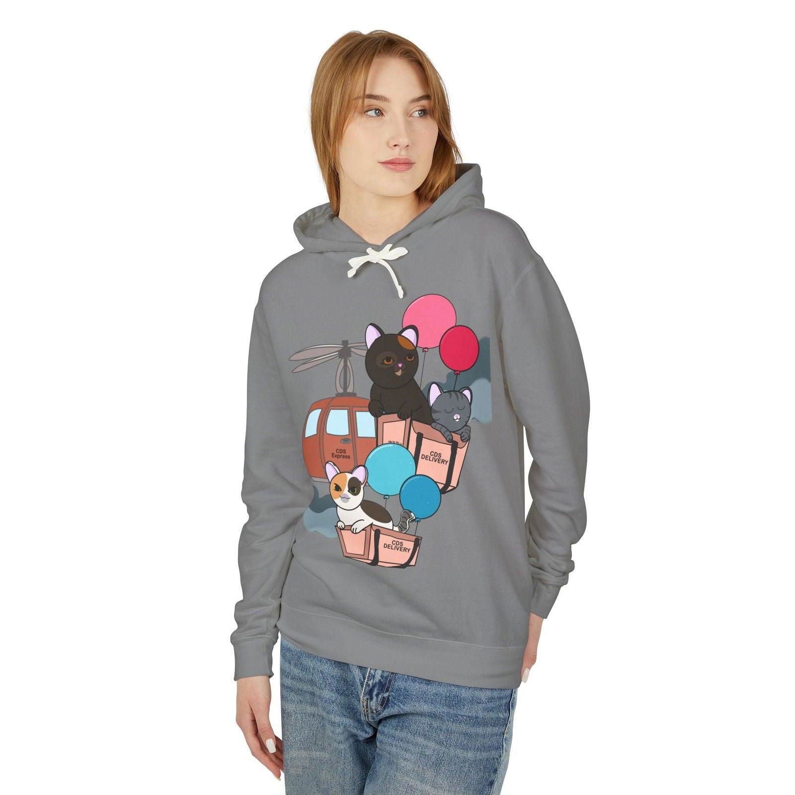 Cat Distribution Express Hoodie - The Pink Controller - The Pink Controller 