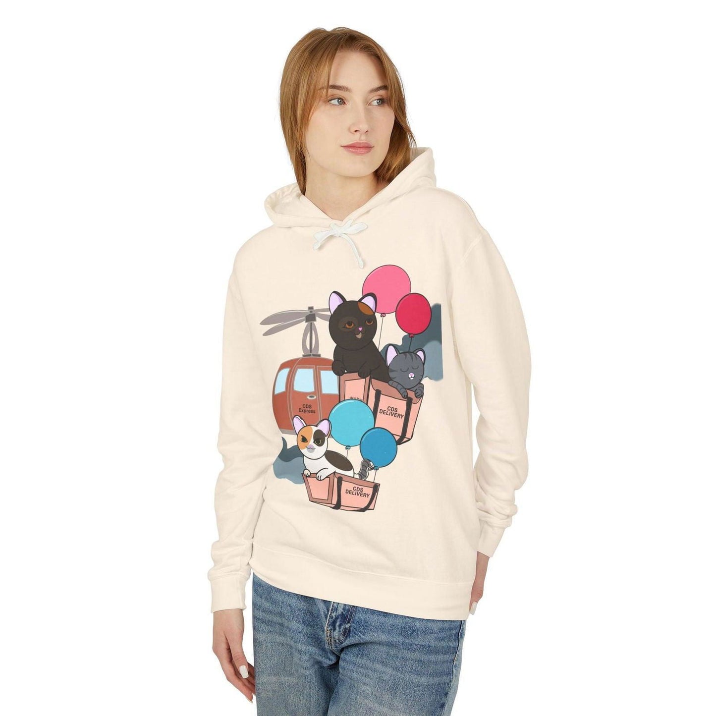 Cat Distribution Express Hoodie - The Pink Controller - The Pink Controller 