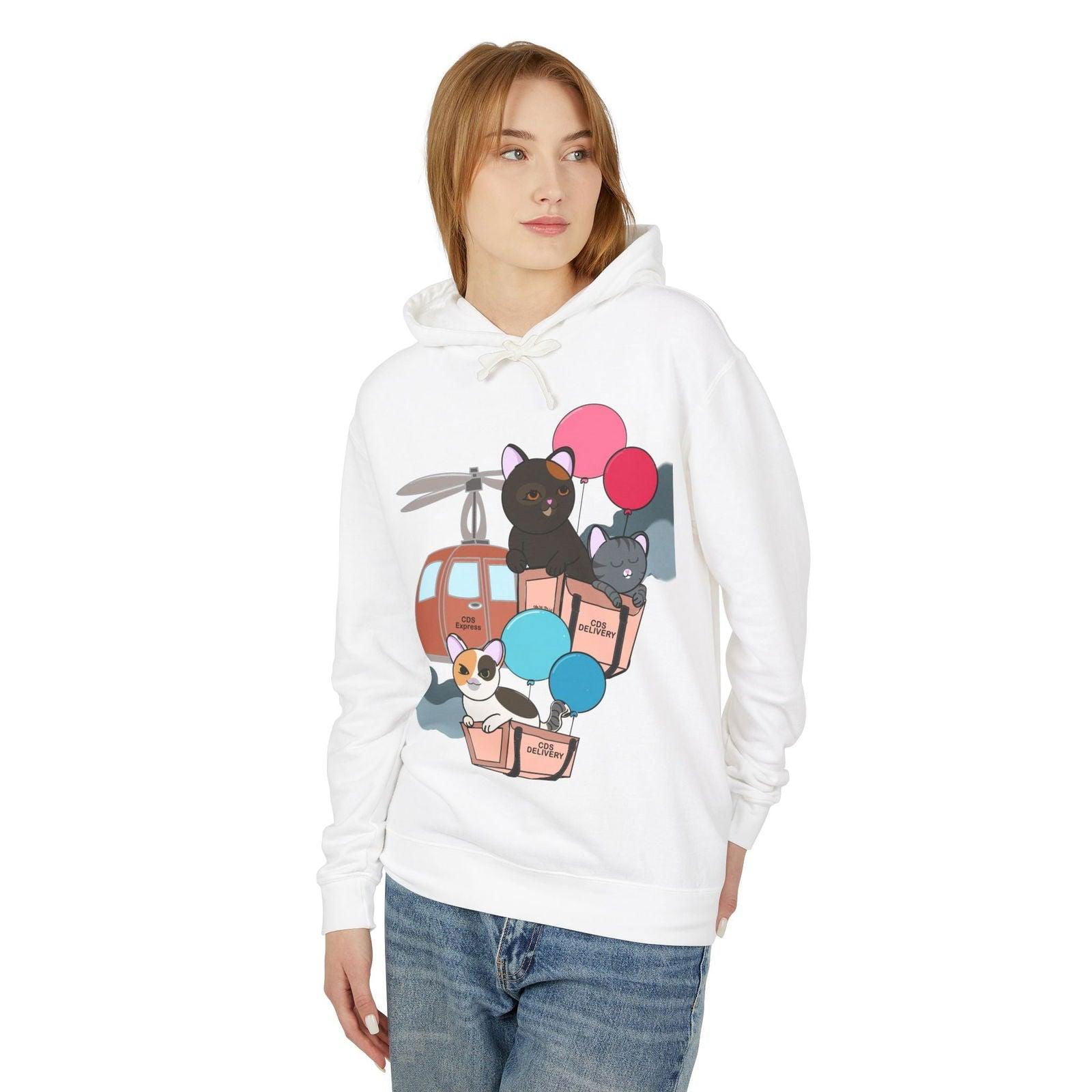 Cat Distribution Express Hoodie - The Pink Controller - The Pink Controller 