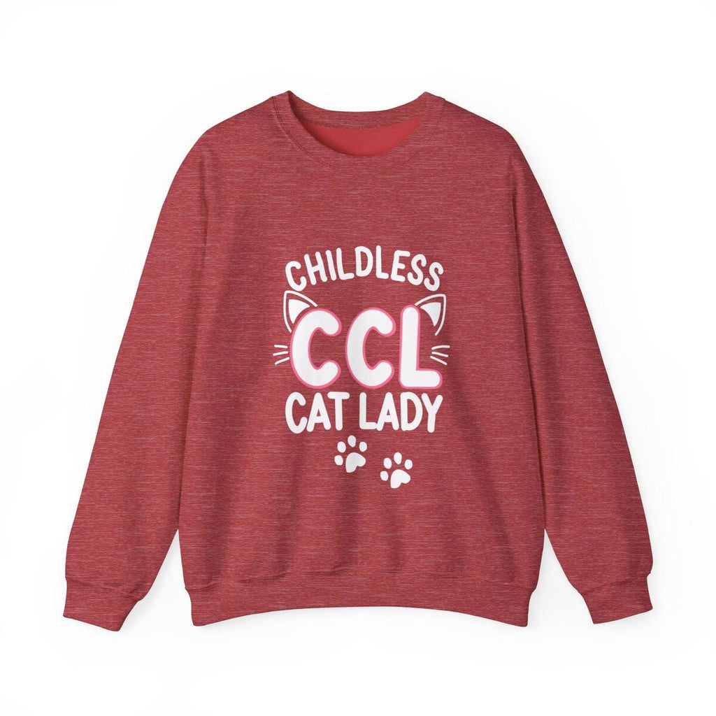Cat Lady Sweatshirt - Childless Cat Design - The Pink Controller 