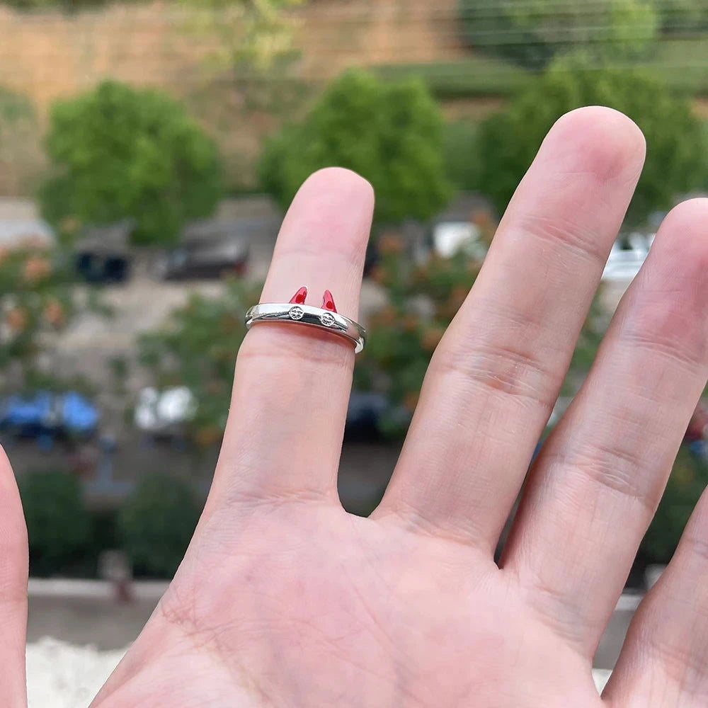 Chainsaw Man Adjustable Rings - The Pink Controller 