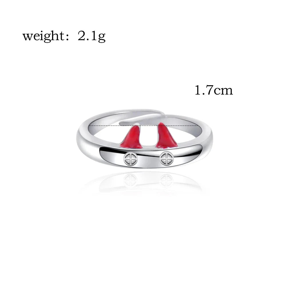 Chainsaw Man Adjustable Rings - The Pink Controller 