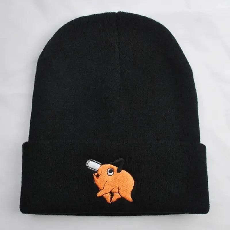 Chainsaw Man Knitted Plush Hat - The Pink Controller 