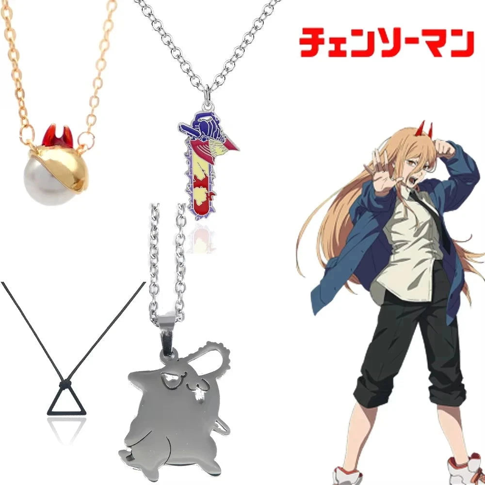 Chainsaw Man Necklace - The Pink Controller 