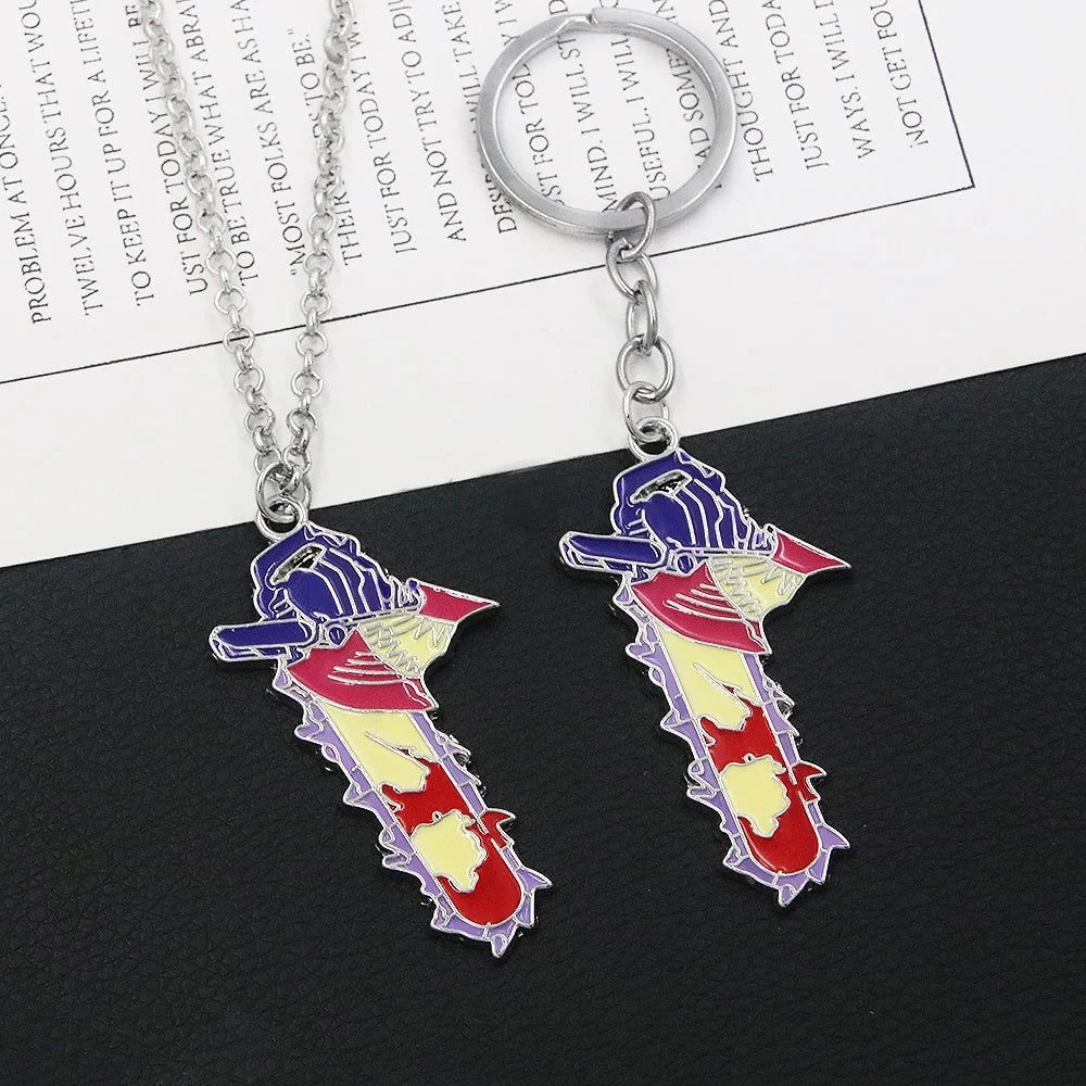 Chainsaw Man Necklace - The Pink Controller 