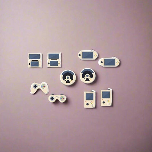 Console Stud Earrings - The Pink Controller 