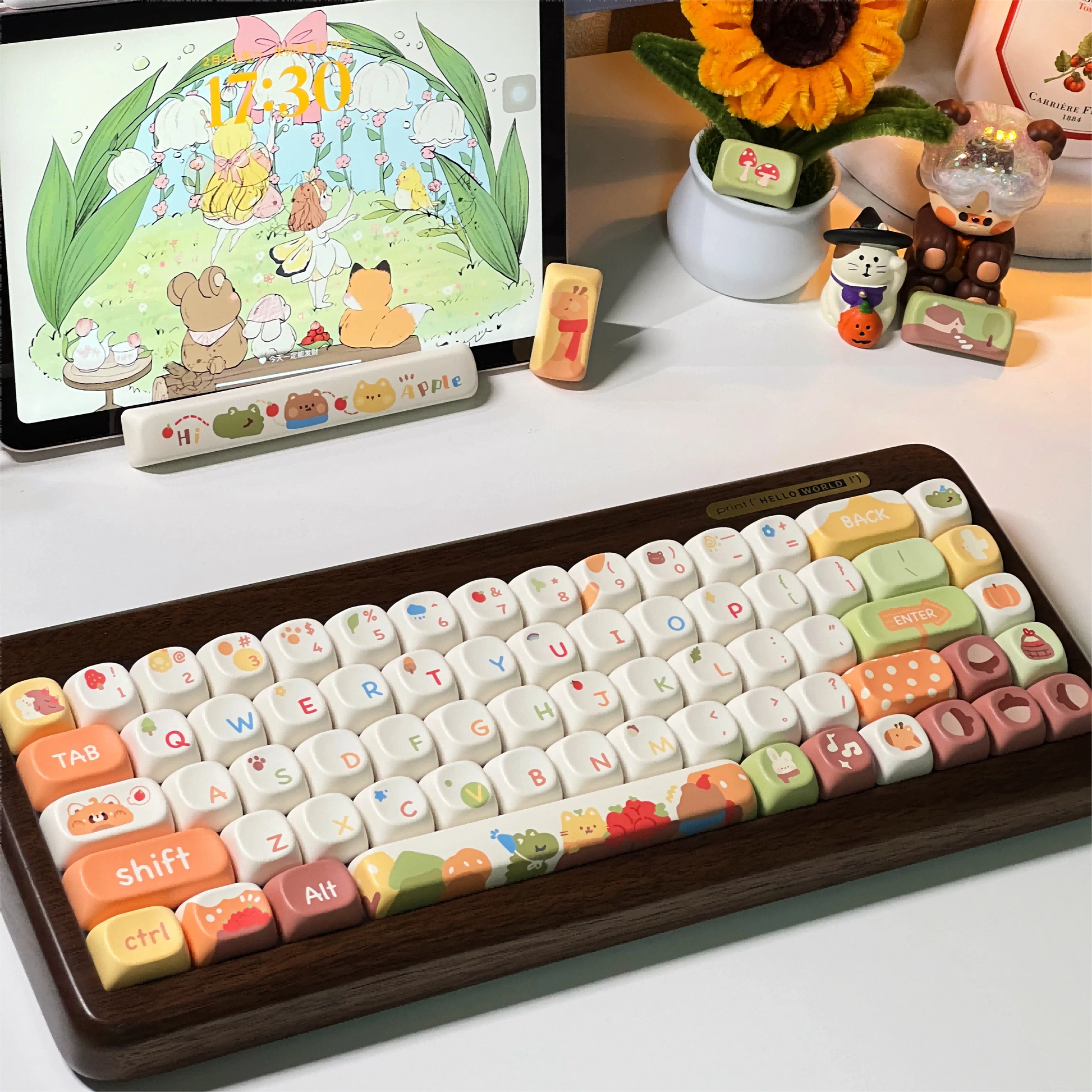 Cozy Kawaii Spooky Season Themed Keycaps