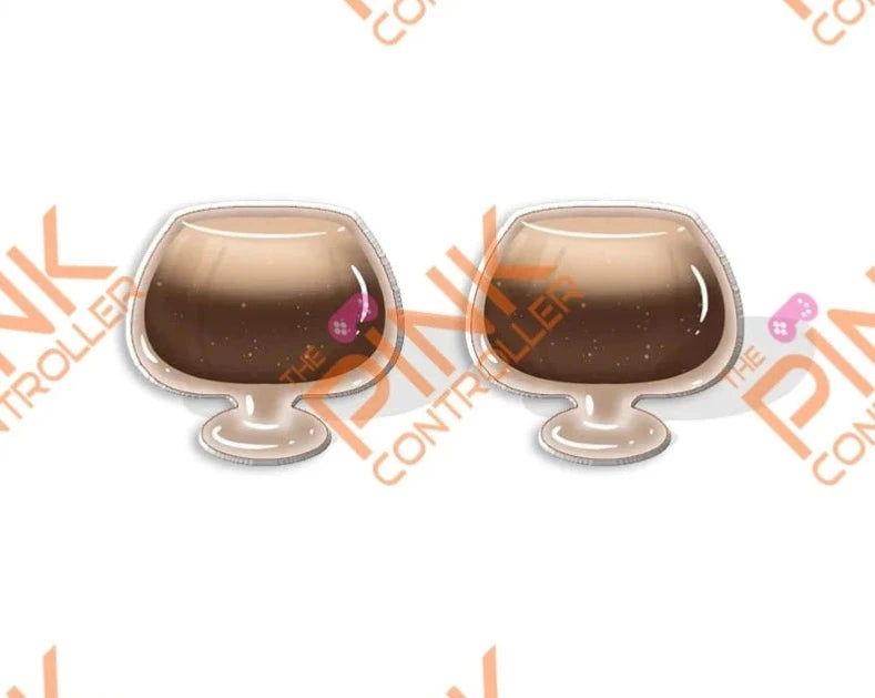 Cup-a-Beer Acrylic Stud Earrings - The Pink Controller 