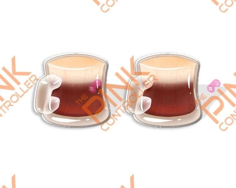 Cup-a-Beer Acrylic Stud Earrings - The Pink Controller 