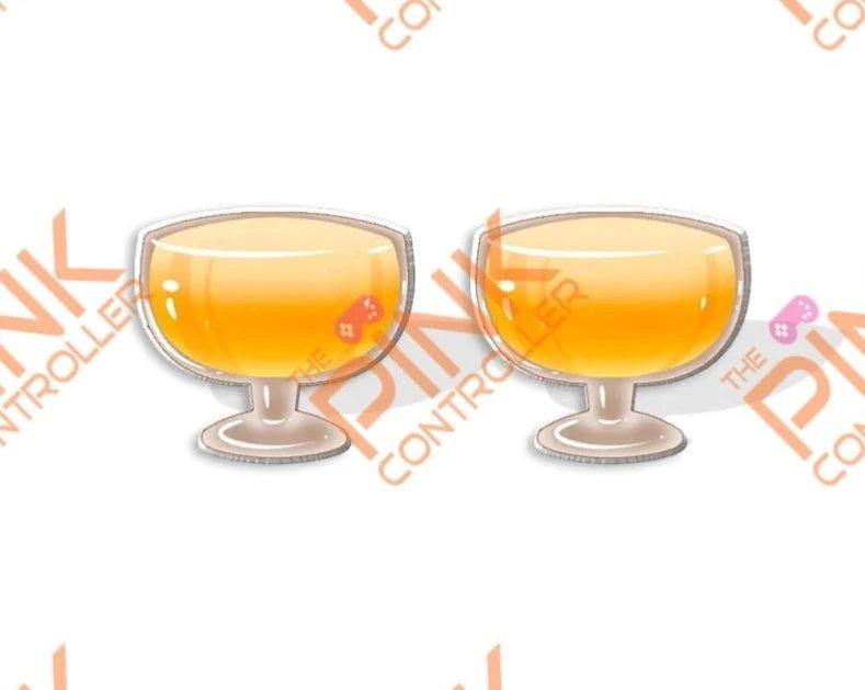 Cup-a-Beer Acrylic Stud Earrings - The Pink Controller 