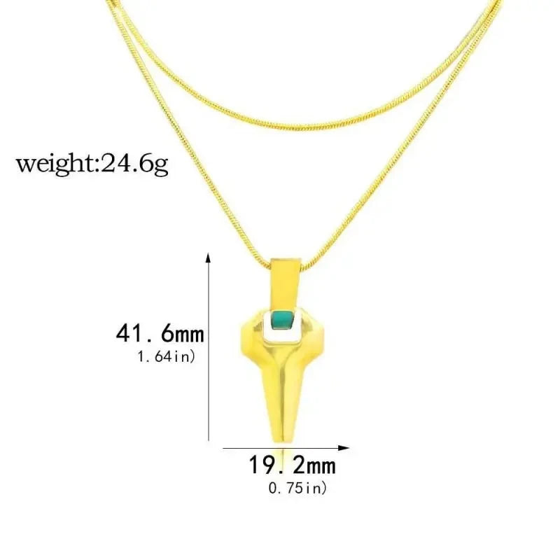 Cyberpunk Pendant Necklace - The Pink Controller 