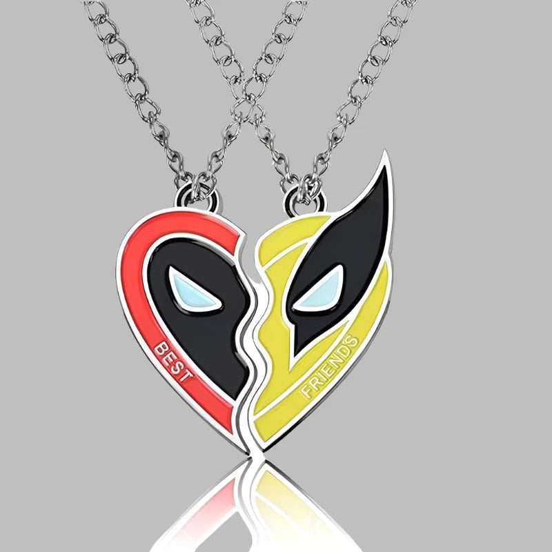 Deadpool and Wolverine BFFs forever 2 pc necklace