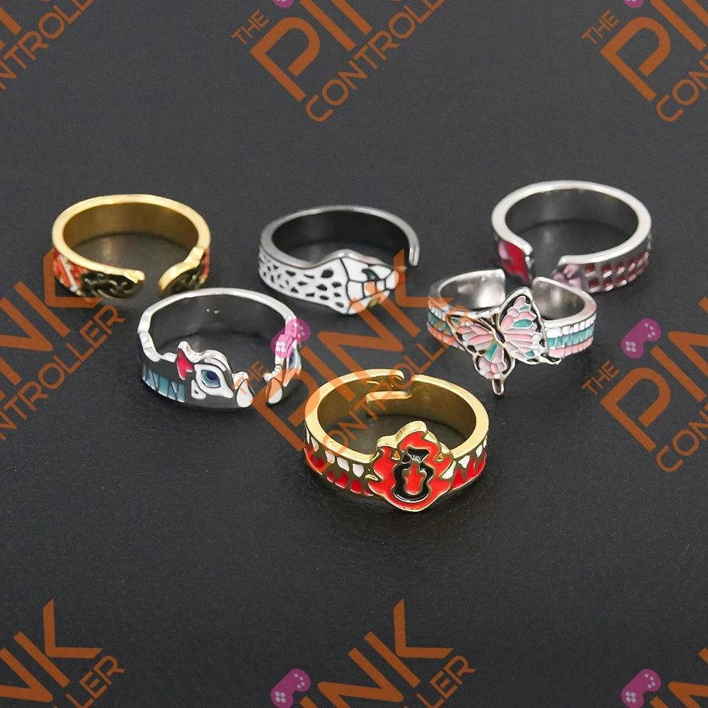 Demon Slayer Rings - The Pink Controller 