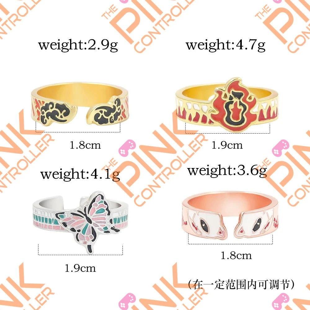 Demon Slayer Rings - The Pink Controller 