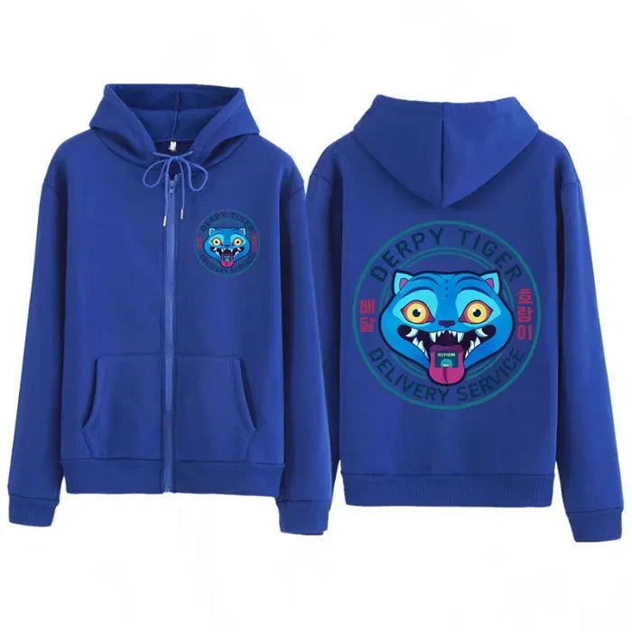 Derpy Delivery Zip Up Hoodie - The Pink Controller 