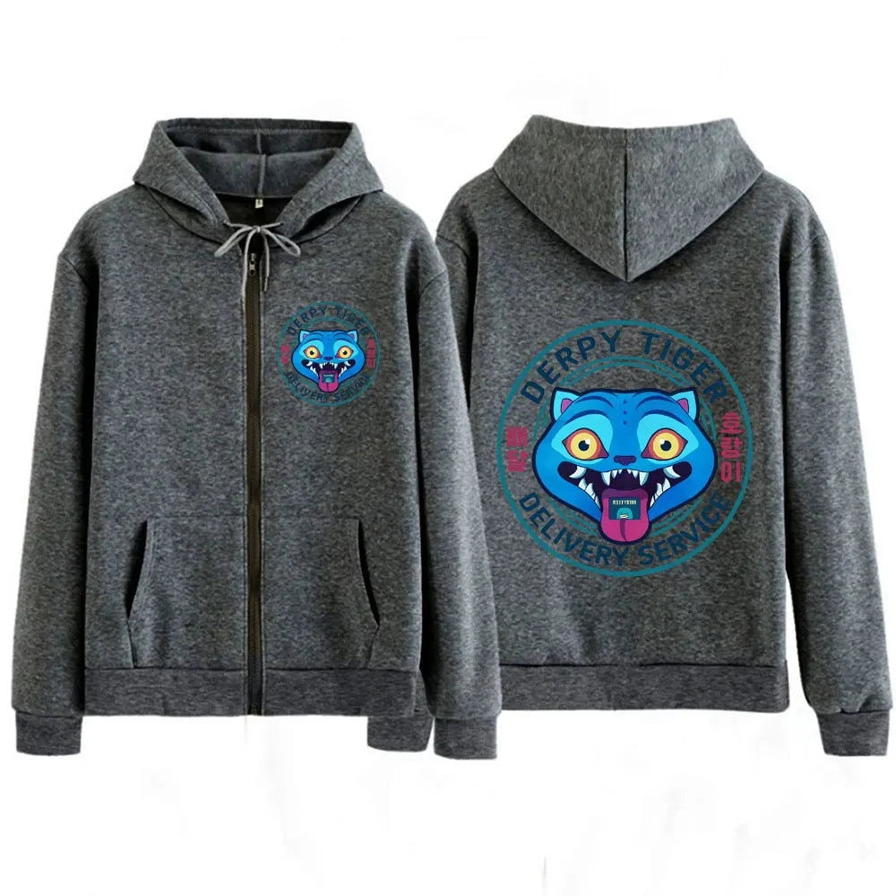 Derpy Delivery Zip Up Hoodie - The Pink Controller 