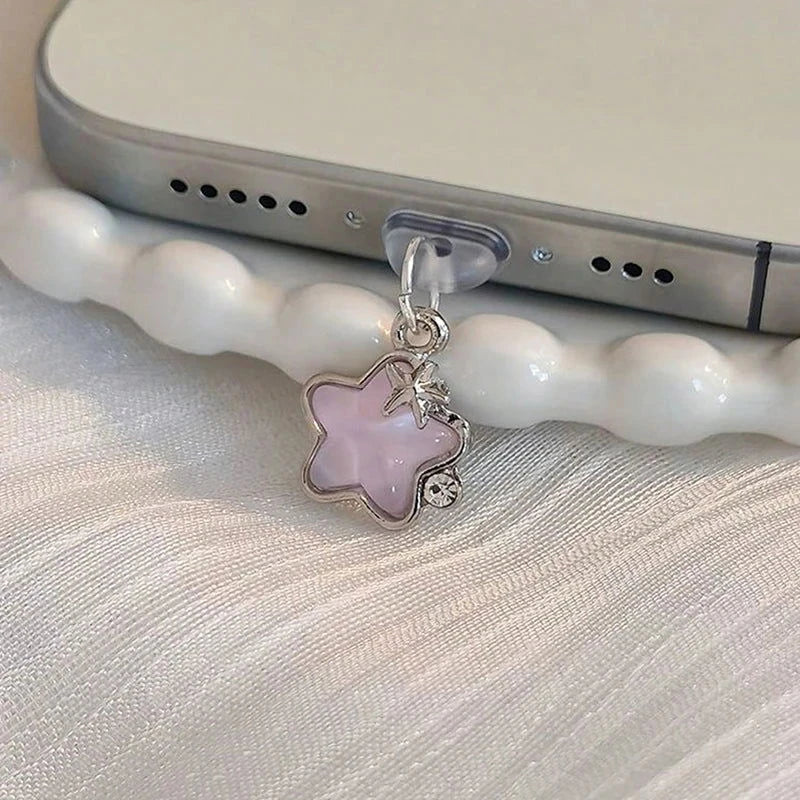 Diamond Star Phone Dust Plug - The Pink Controller 