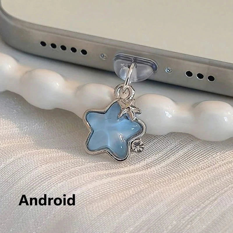 Diamond Star Phone Dust Plug - The Pink Controller 