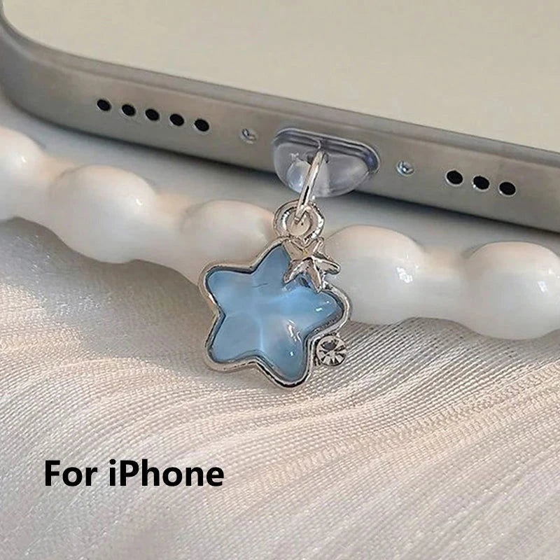 Diamond Star Phone Dust Plug - The Pink Controller 
